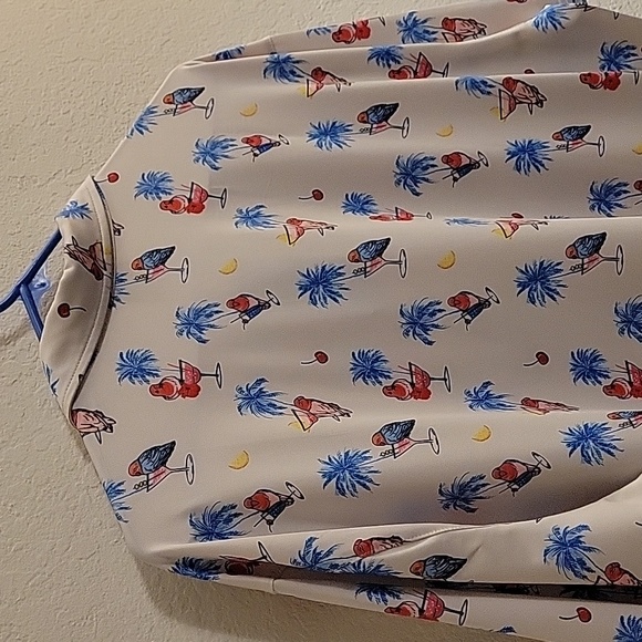 Tropical Bros Polo Shirt - White - XL - Picture 13 of 16